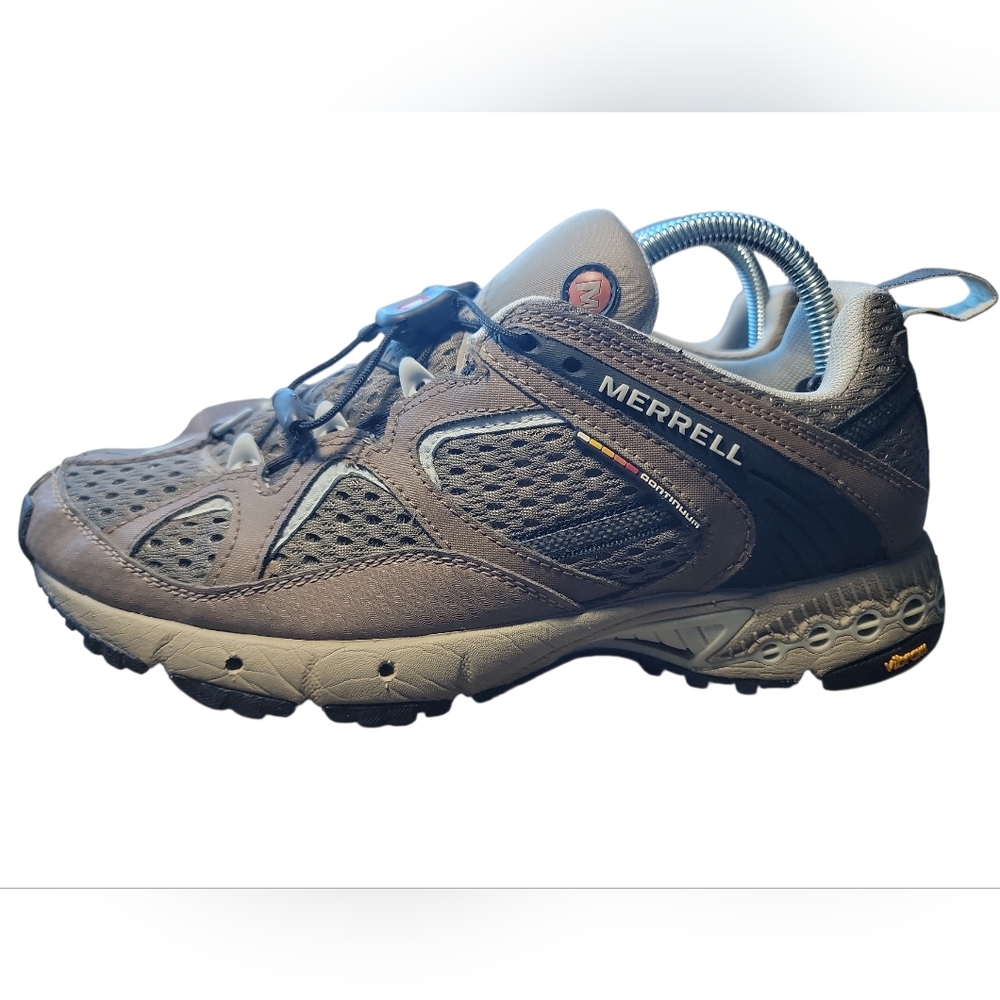 Merrell Continuum Overdrive Women's 9.5 Hiking Outdoor Shoes Brown Blue